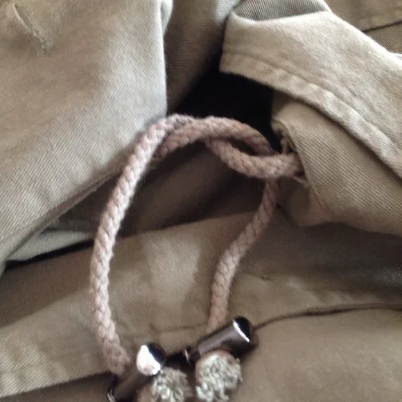 Avec Les Filles Khaki Green Anorak Jacket - Picture 8 of 9